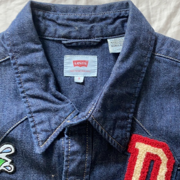 Customised denim LEVIS shirt - Picture 2 of 4
